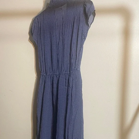 Urban Outfitters Navy Checkered Midi Dress - Picture 5 of 6